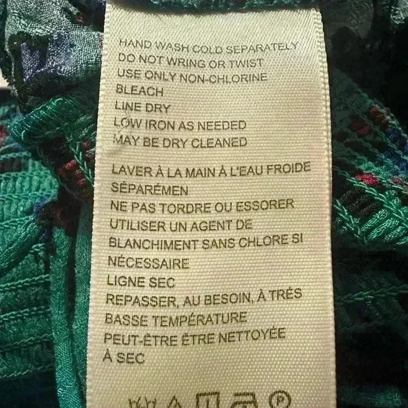 Free People Hilary Printed Top NWT Size L MSRP $98 - Picture 5 of 8